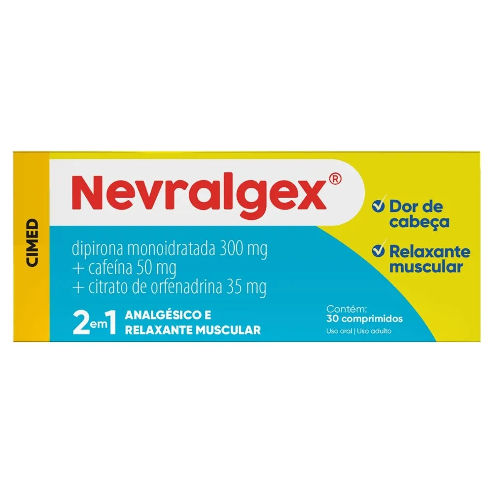 Analgésico Nevralgex 30 Comprimidos Cimed