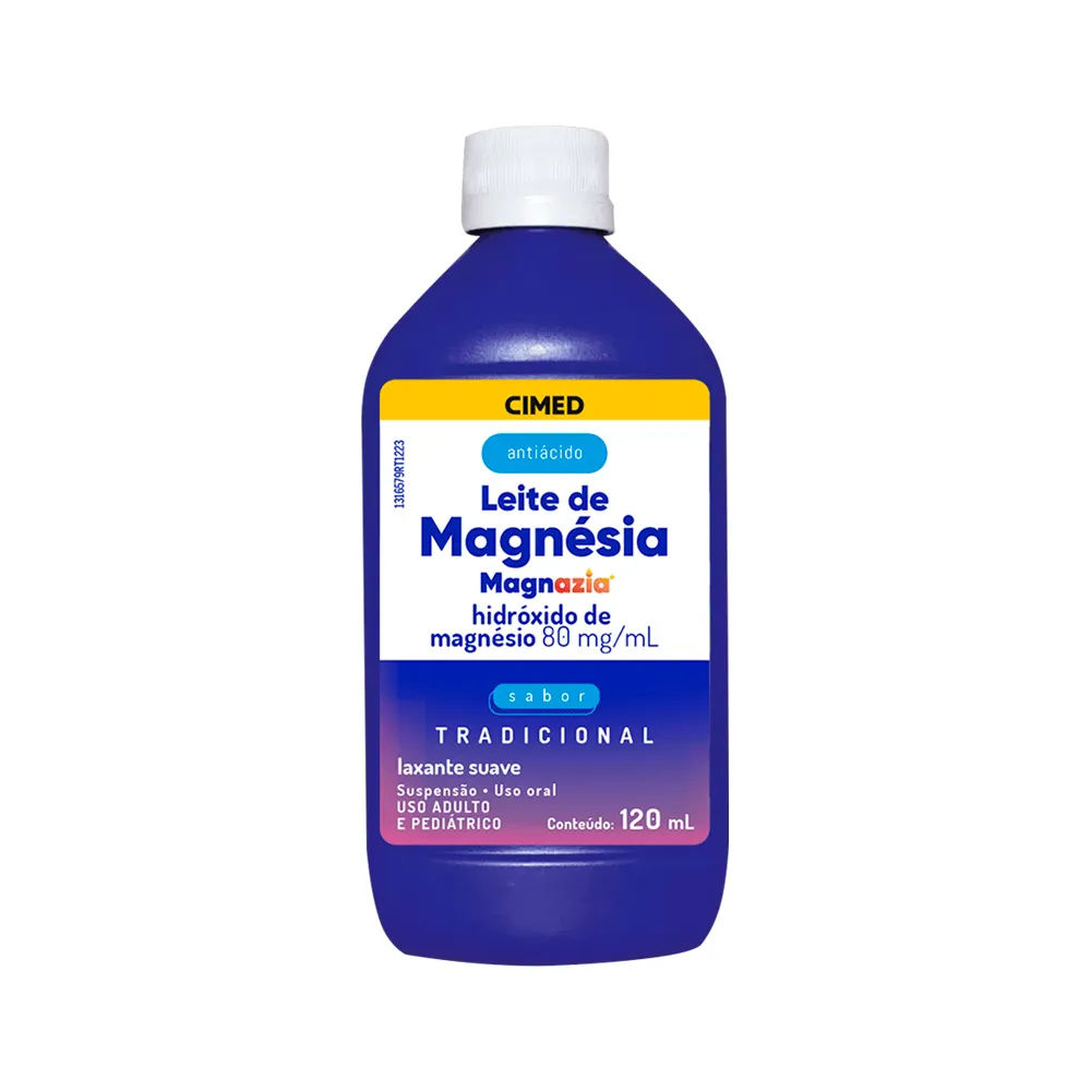Leite de Magnésia Tradicional Magnazia 120ml Cimed
