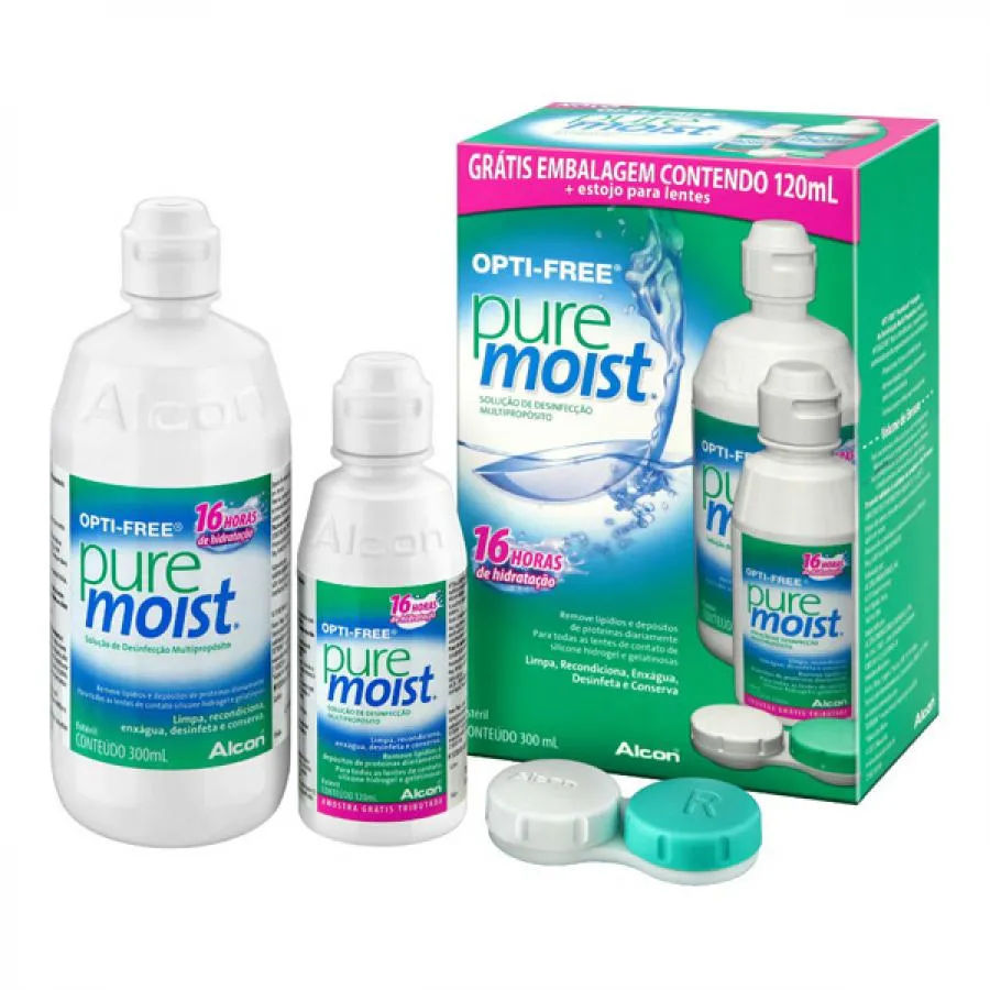 Opti-free Puremoist Solução 300ml Grátis 120ml