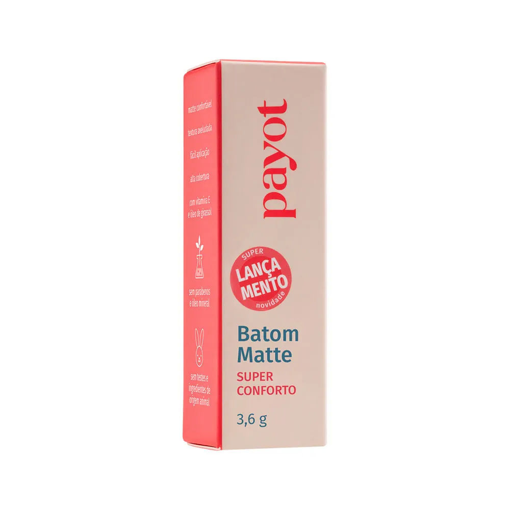 Batom Payot Matte Nude Rosado 3,6gr