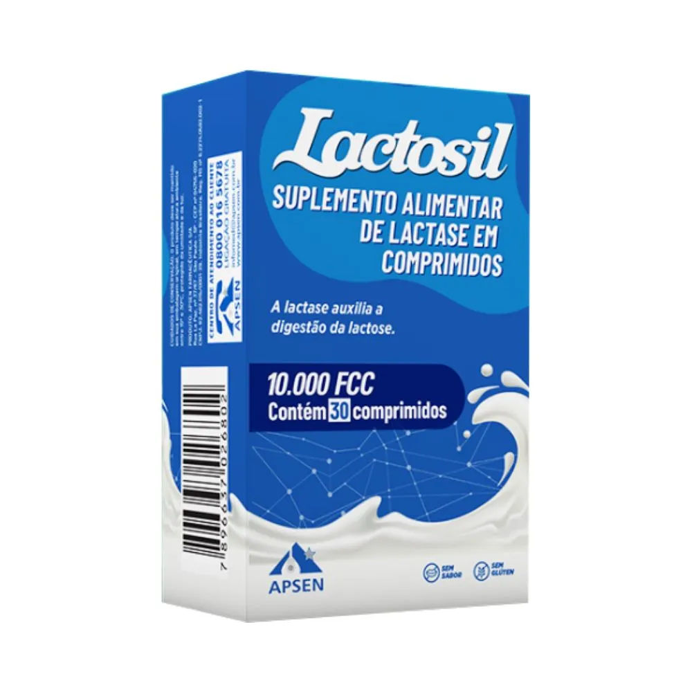 Lactosil 10 000FCC 30 Tabletes Dispersíveis