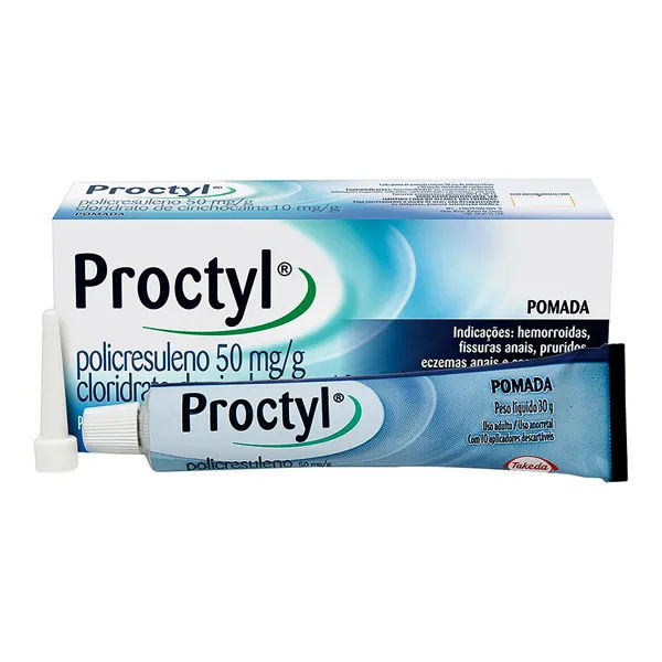 Pomada Proctyl 30g + 10 Aplicadores Takeda