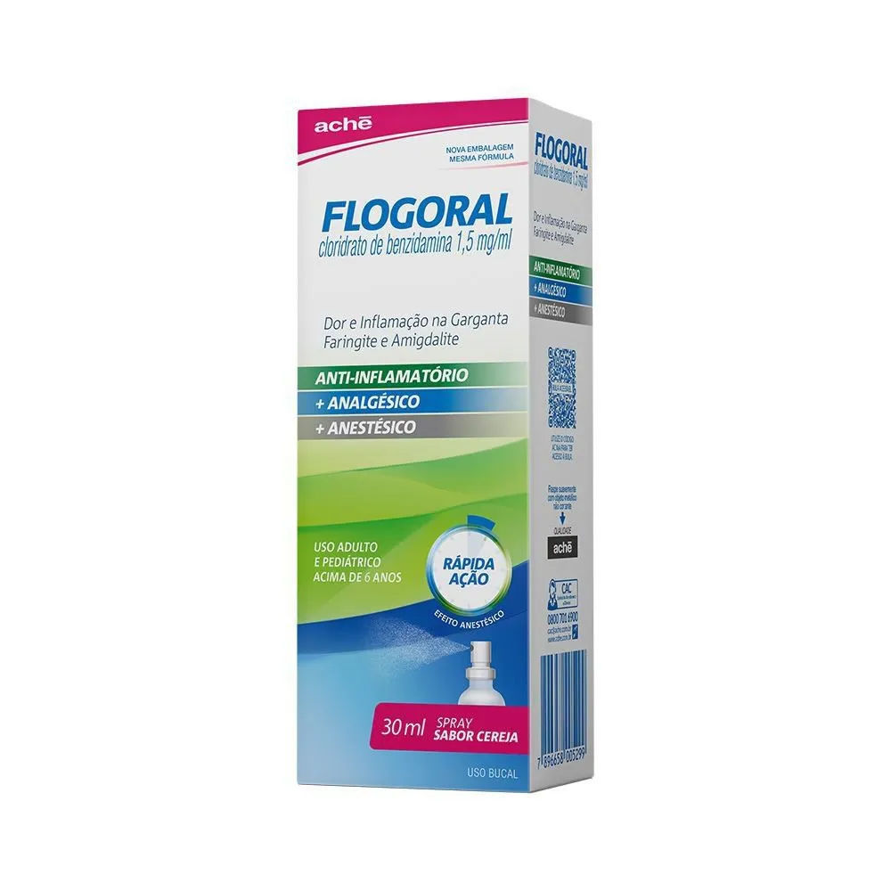 Flogoral Spray 30ml Cereja Aché
