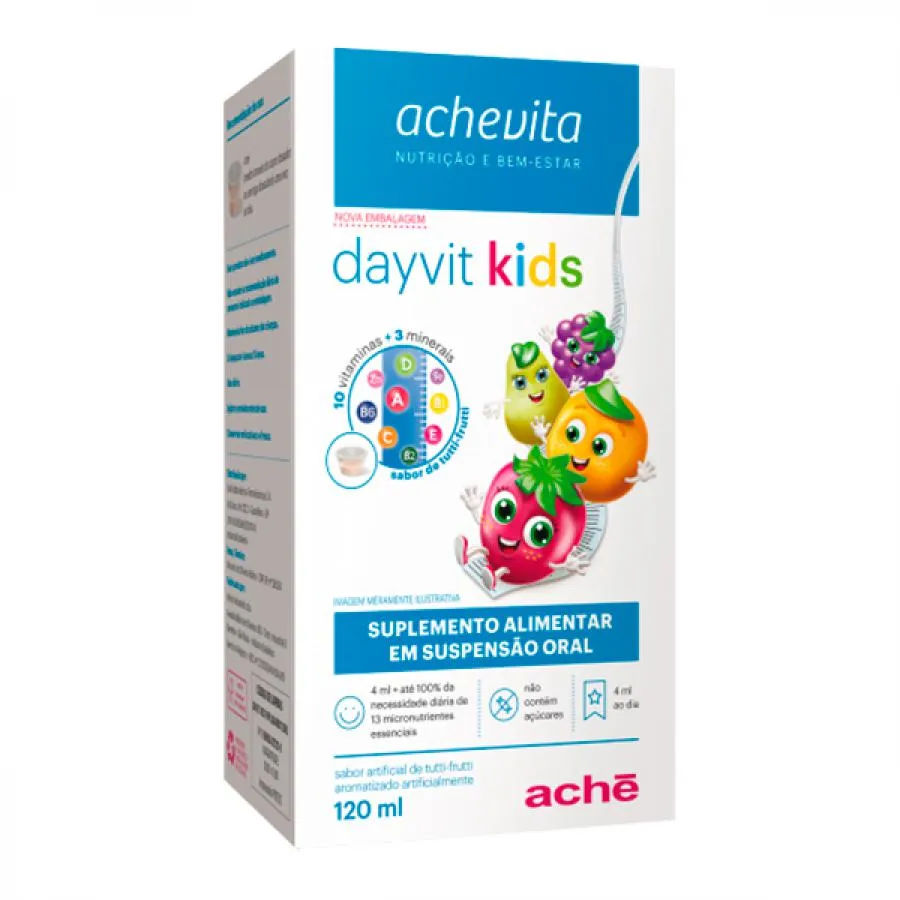 Dayvit Kids Polivitamínico Tutti-Frutti Infantil 120ml