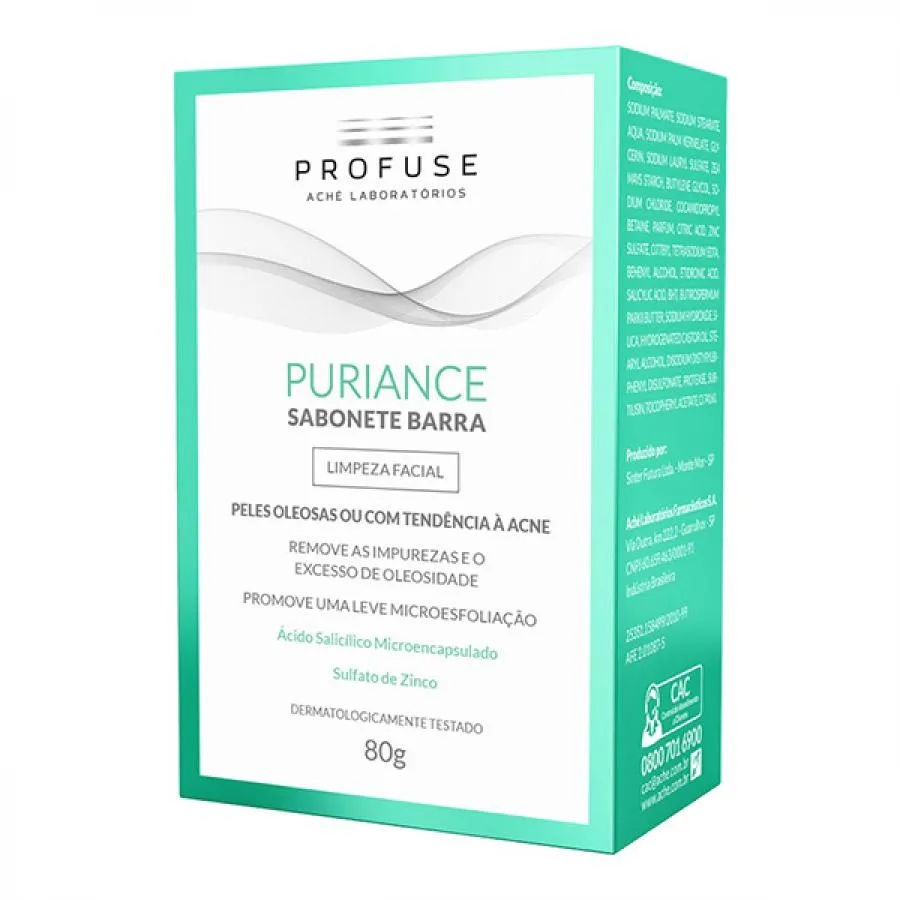 Profuse Puriance Sabonete Limpeza Facial 80g