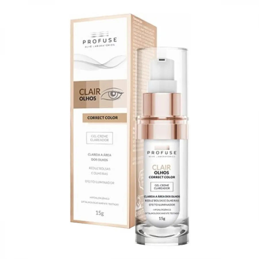 Gel Creme Clareador Profuse Clair Olhos Correct Color 15g