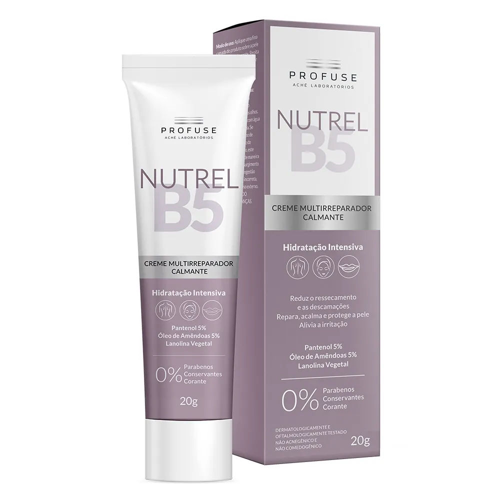 Profuse Nutrel B5 Creme Multirreparador Calmante Corpo e Rosto 20g