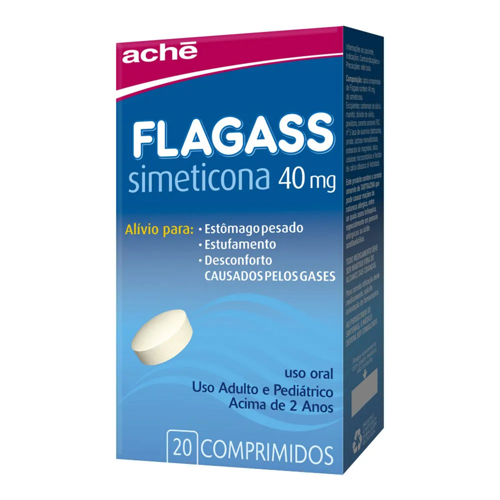 Flagass 40mg Com 20 Comprimidos