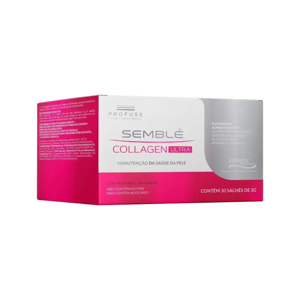 Suplemento De Colágeno Profuse Semblé Collagen Ultra 30 Sachês De 3g