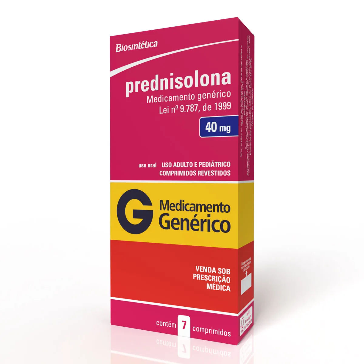 Prednisolona 40mg 7 comprimidos