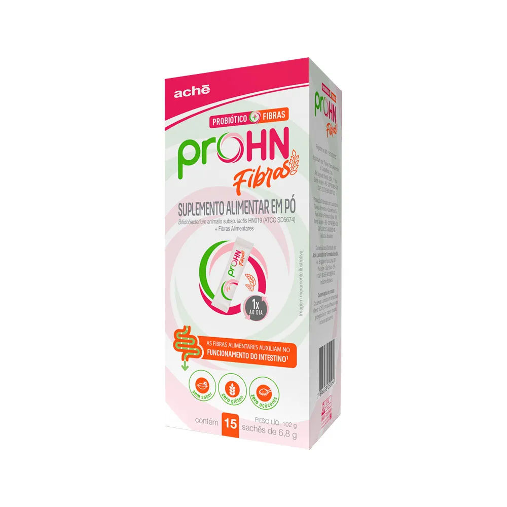 Prohn Fibras em Pó 15 Sachês Aché