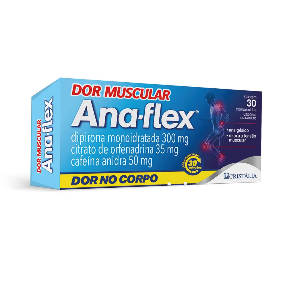 Ana-Flex 35 + 300 + 50mg 30 Comprimidos Cristália