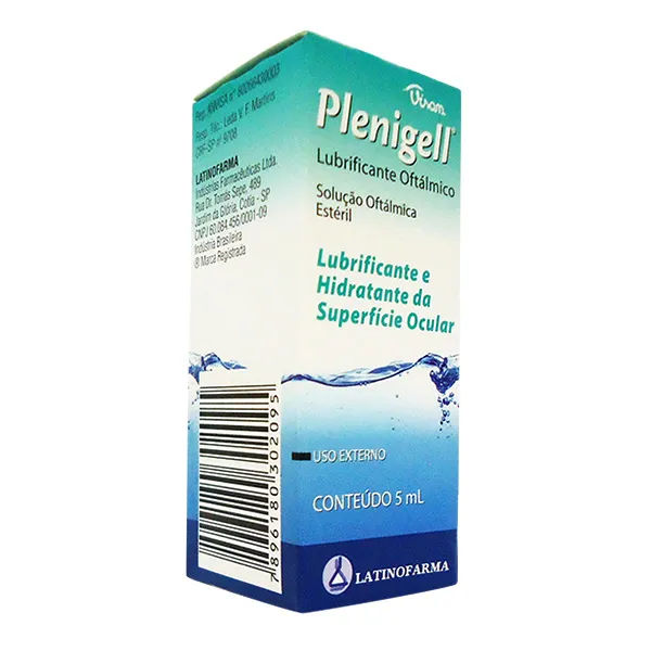 Plenigell Solução Oftálmica 5ml