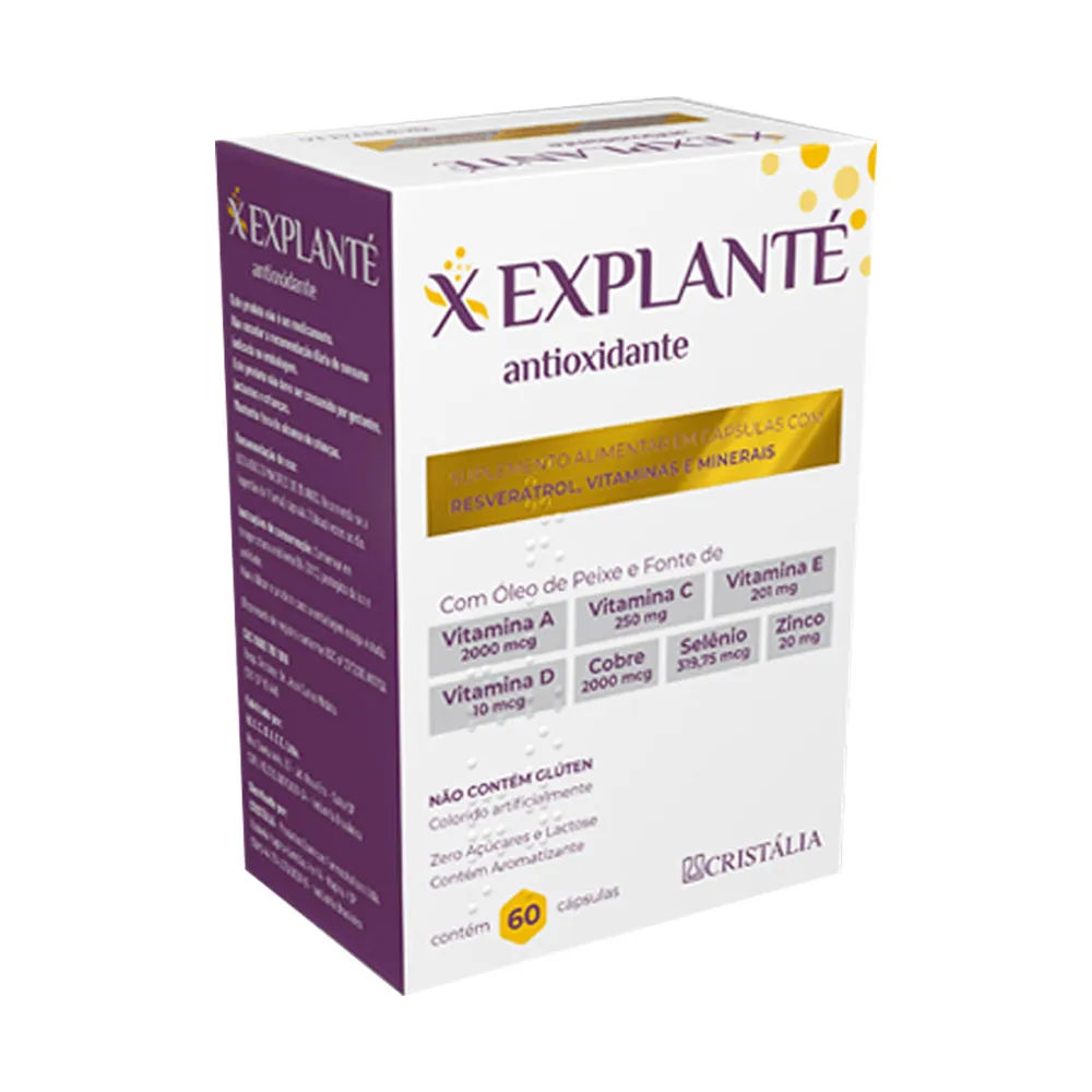 Explante Antioxidante Com 60 Capsulas