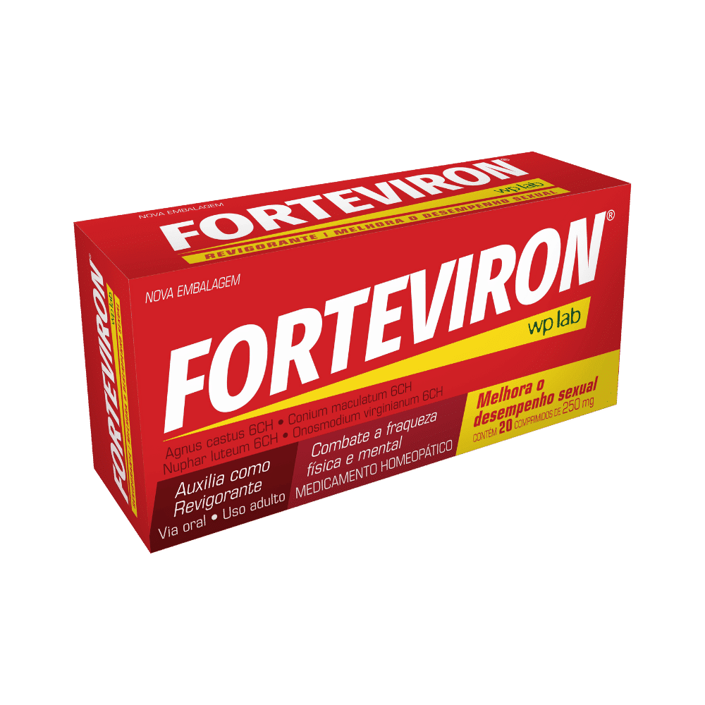 Fortevíron 250mg 20 Comprimidos Waldemiro Pereira