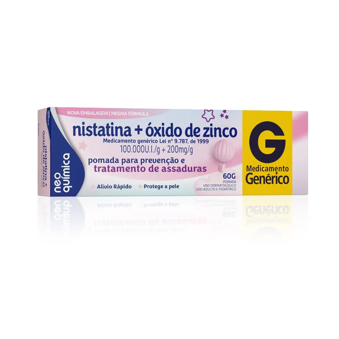 Pomada Antiassaduras Nistatina + Óxido de Zinco 60g