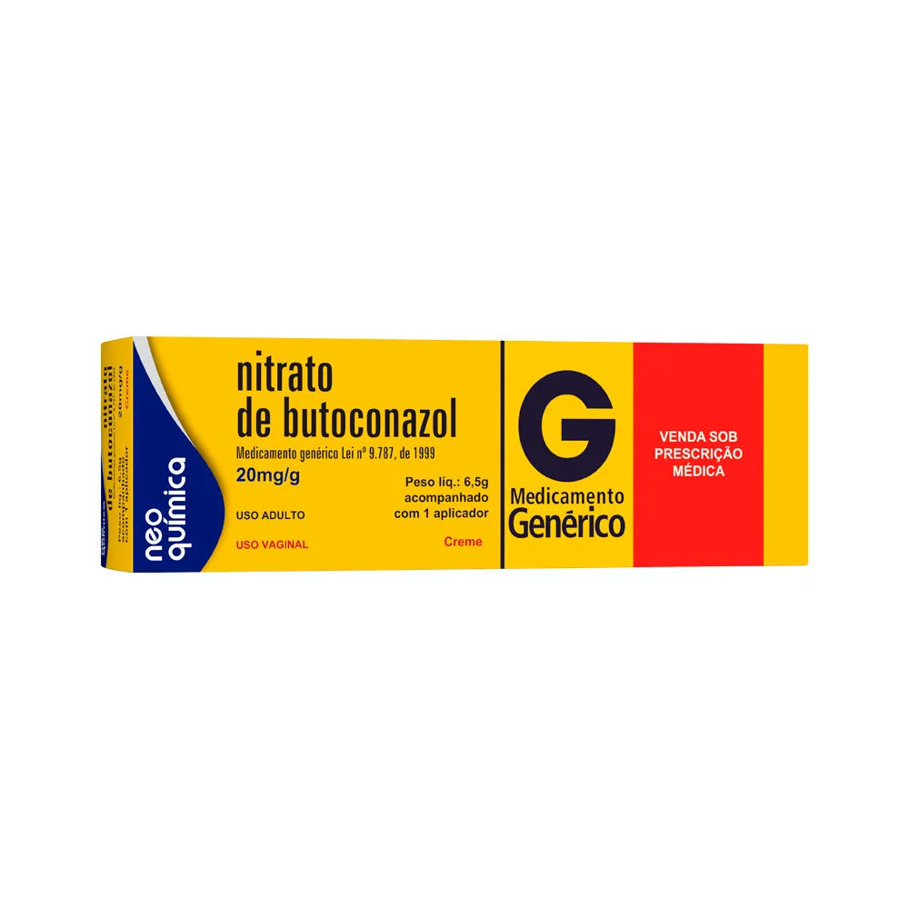 Nitrato De Butoconazol 20mg/g Creme Vaginal 6,5g + Aplicador Neo Química Genérico