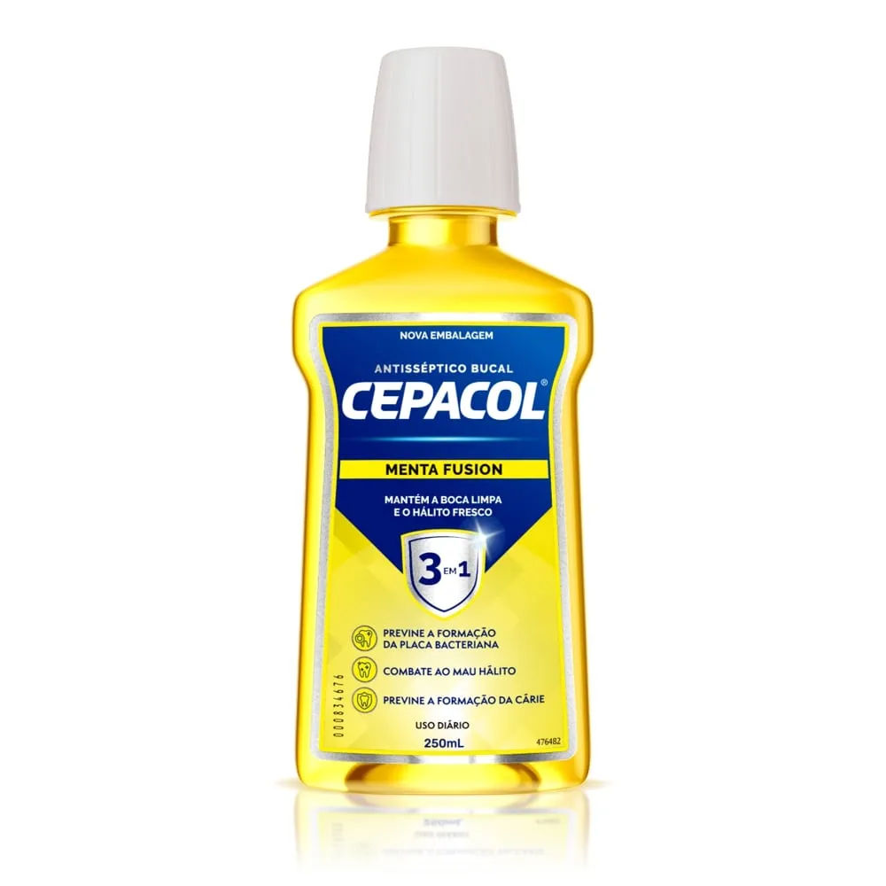 Enxaguante Cepacol Bucal 250ml Menta Fusion