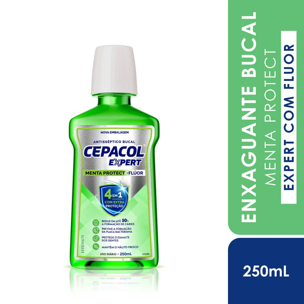 Enxaguante Cepacol Bucal Expert 250ml Menta Protect