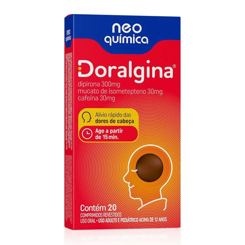 Analgésico Doralgina Caixa 20 comprimidos