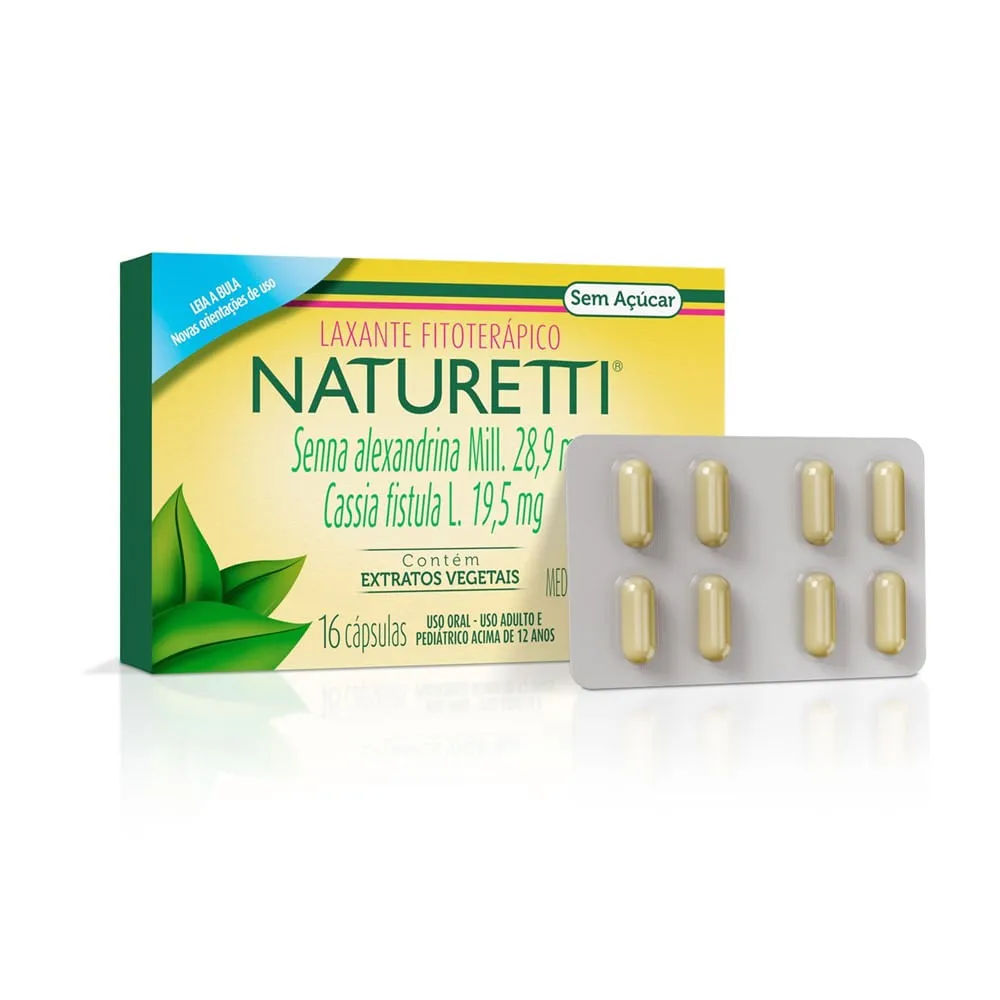Laxante Fitoterápico Naturetti 16 Cápsulas Hypera Pharma