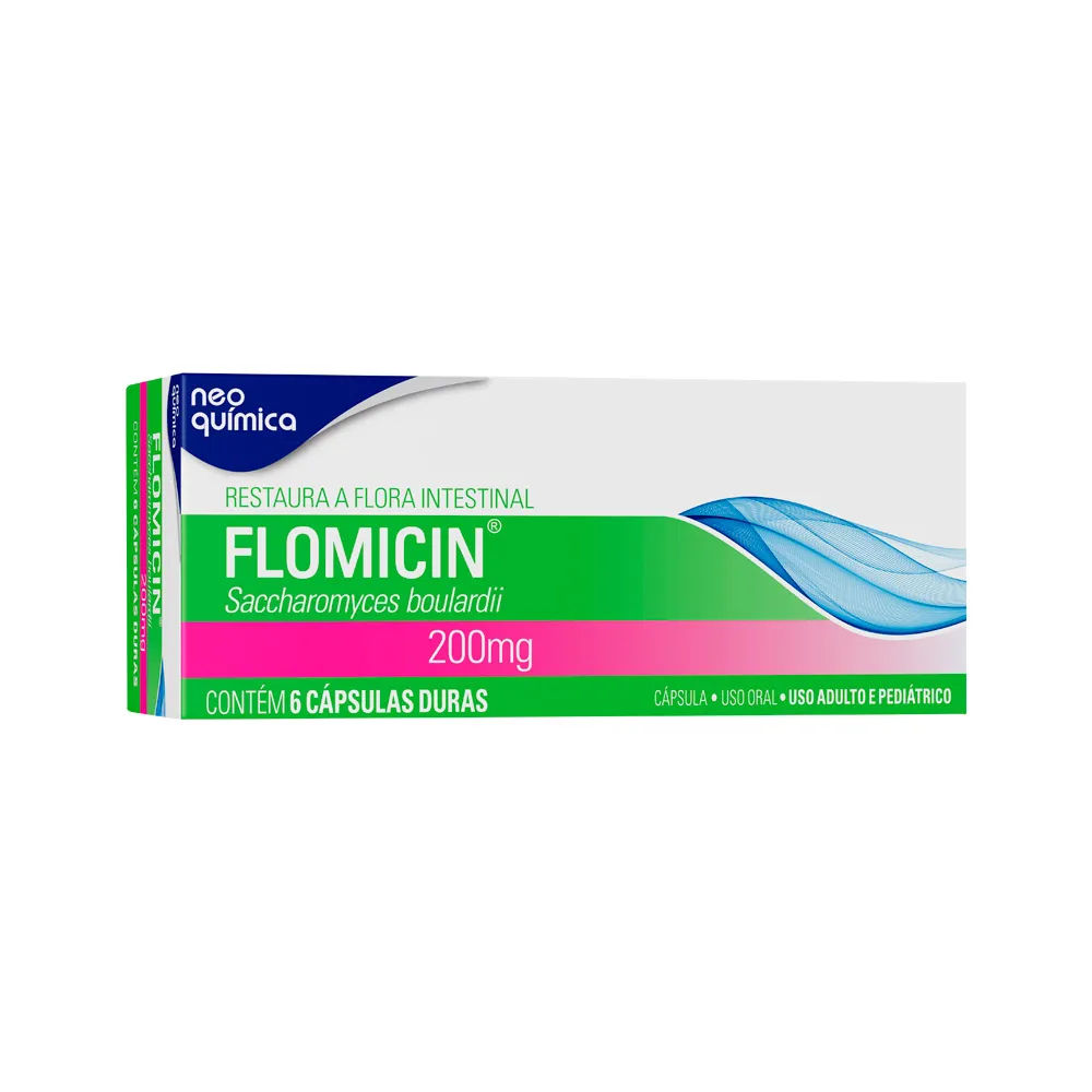 Flomicin 200mg 6 cápsulas Neo Química