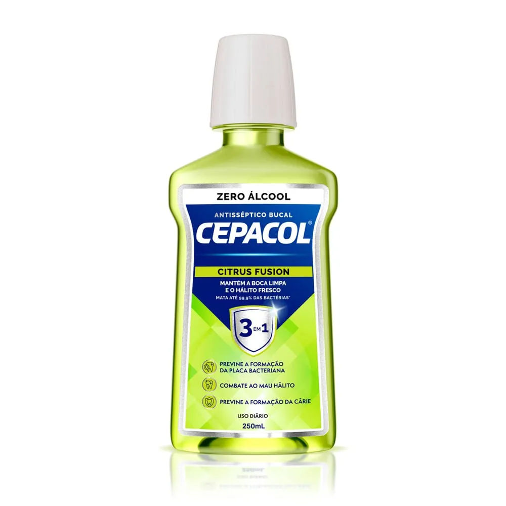 Enxaguante Bucal Cepacol Fusion Sem Álcool 250ml
