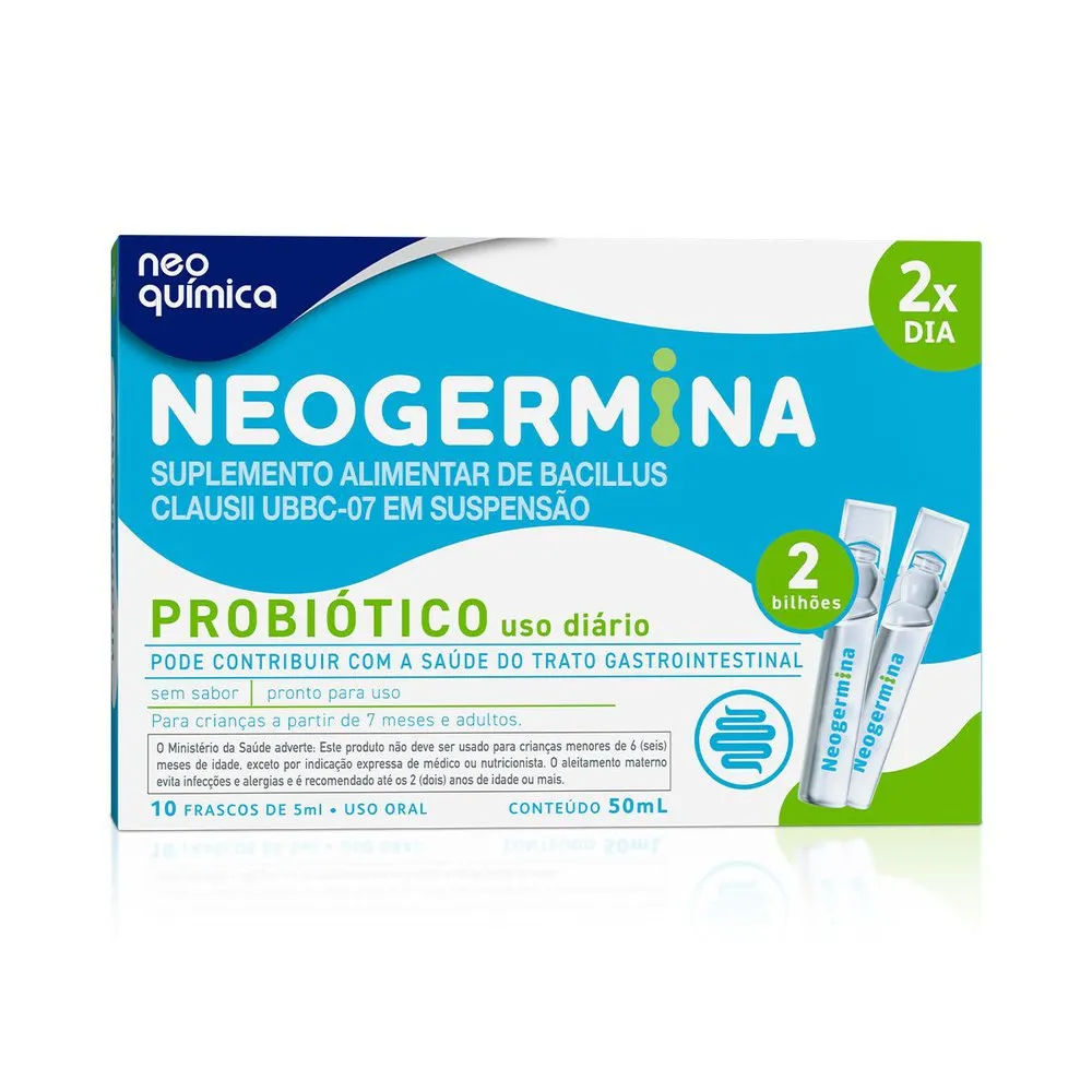 Neogermina 5ml 10 Flaconetes 2 Bi Unidades Neo Química