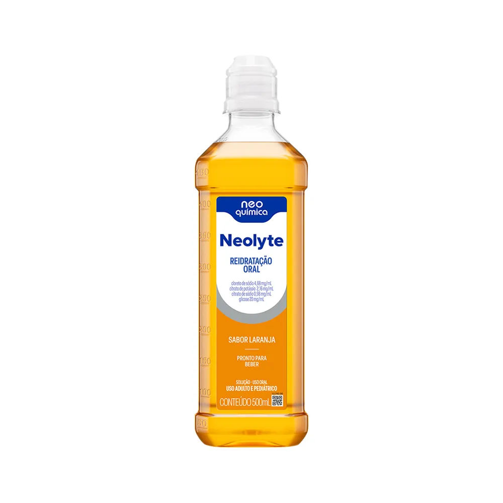 Reidratacao Oral Neolyte Solucao Oral Sabor Laranja 500ml Neo Quimica