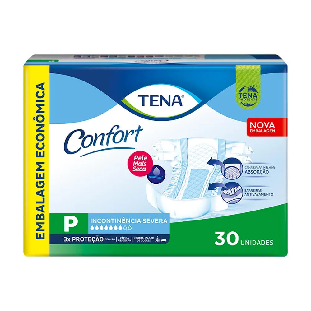 Fralda Geriátrica Tena Confort P 30 Unidades