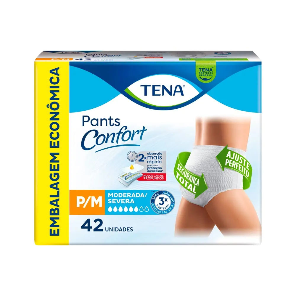 Roupa Íntima Tena Pants Confort P/M 42 Unidades