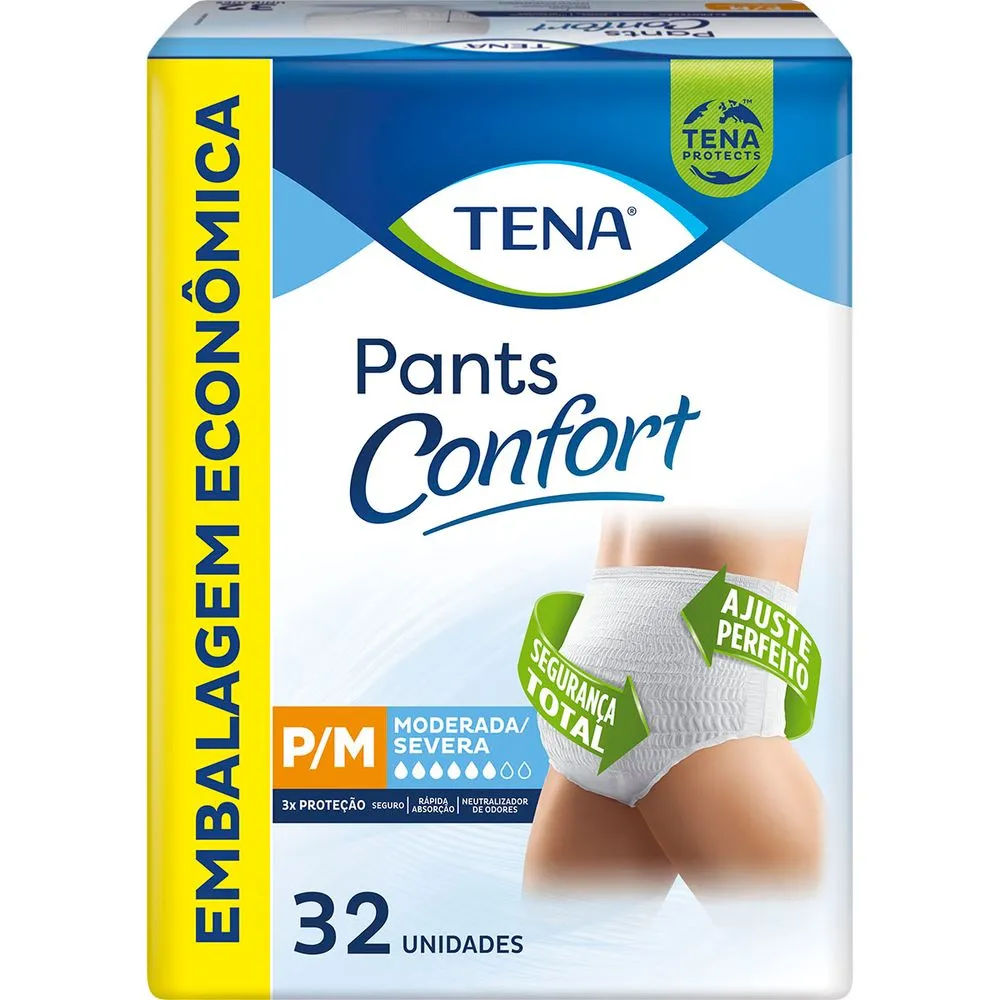 Roupa Íntima Tena Pants Confort P/m 32 Unidades