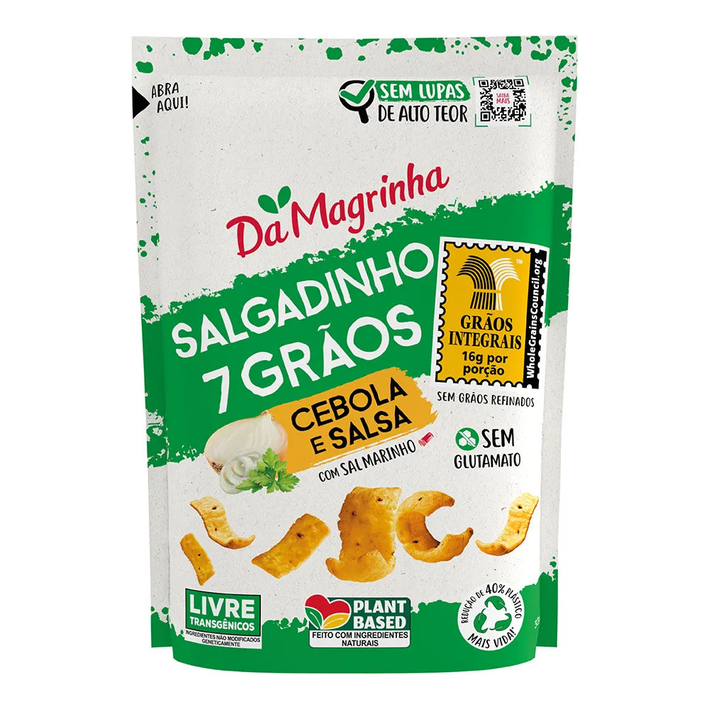 Salgadinho Magrinha 100% Integral 30gr Cebola/salsa