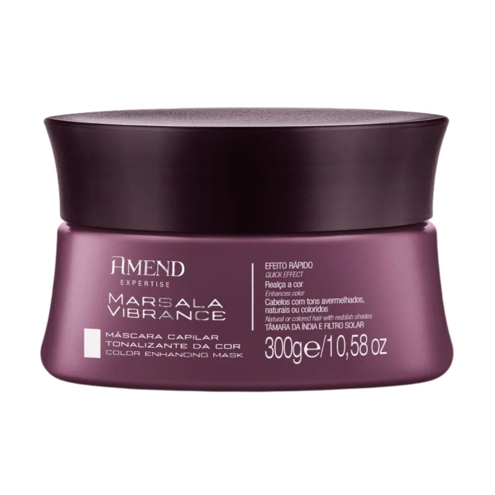 Máscara Tonalizante Da Cor Amend Expertise Marsala Vibrance 300g