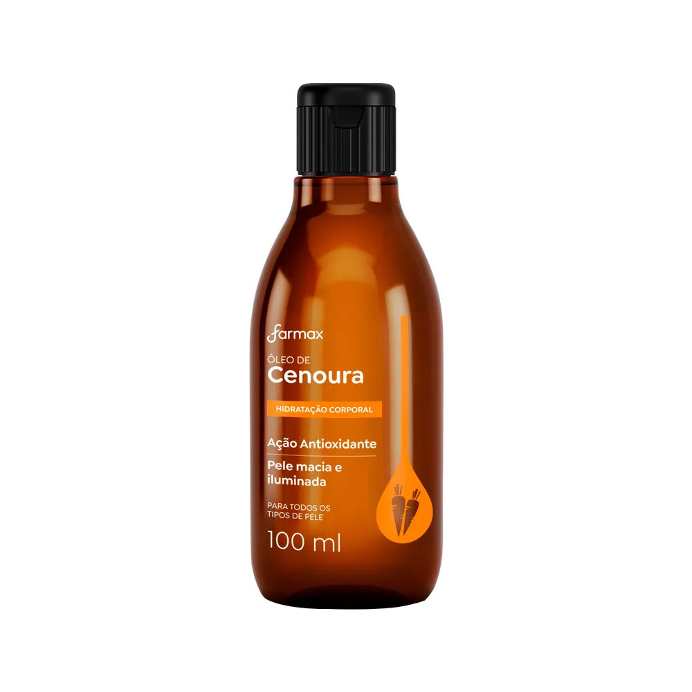 Oleo Hidratante Corporal Farmax 100ml Cenoura