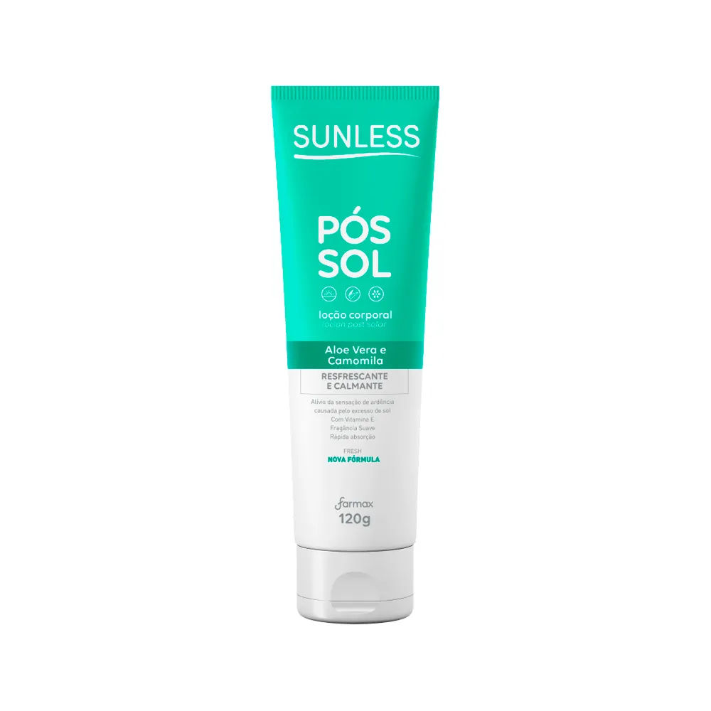 Pós Sol Sunless Loção Corporal Aloe Vera E Camomila 120gr