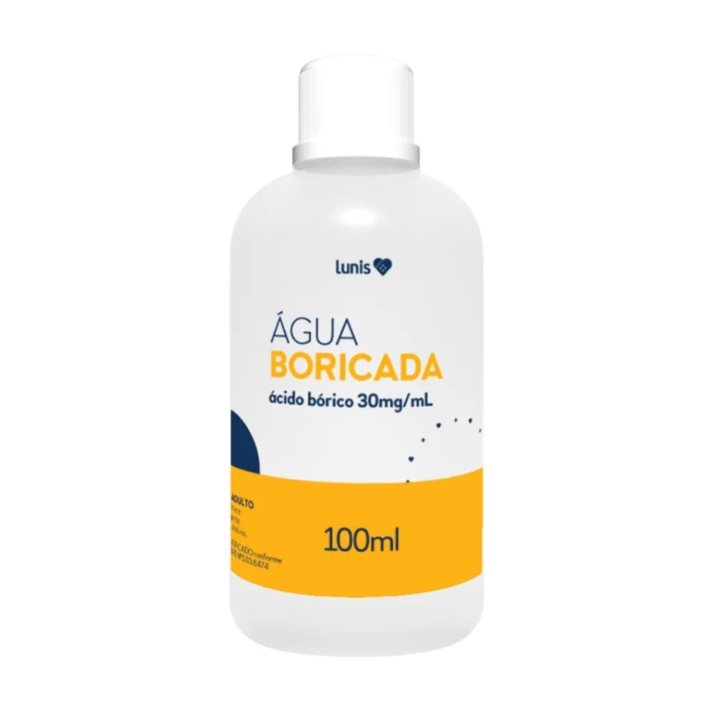 Água Boricada 3% Lunis 100ml