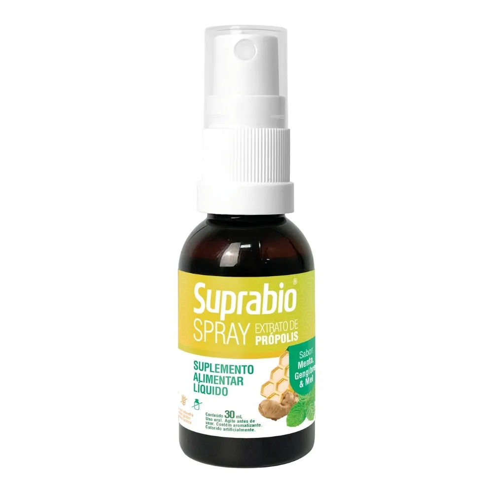 Suplemento Alimentar Suprabio Extrato De Própolis Menta Gengibre E Mel  Spray 30ml