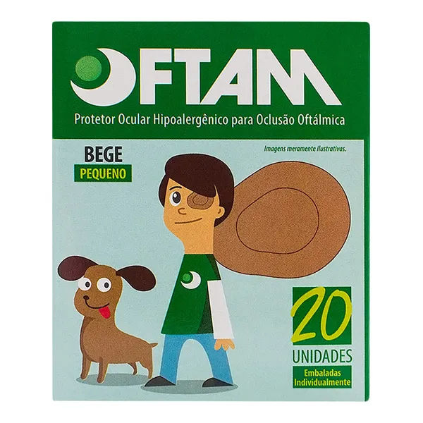 Protetor Ocular Oftam Pequeno Com 20 Unidades