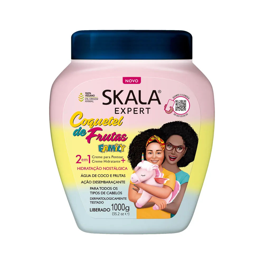 Creme De Tratamento Skala Expert Coquetel De Frutas Family 2 Em 1 1000g