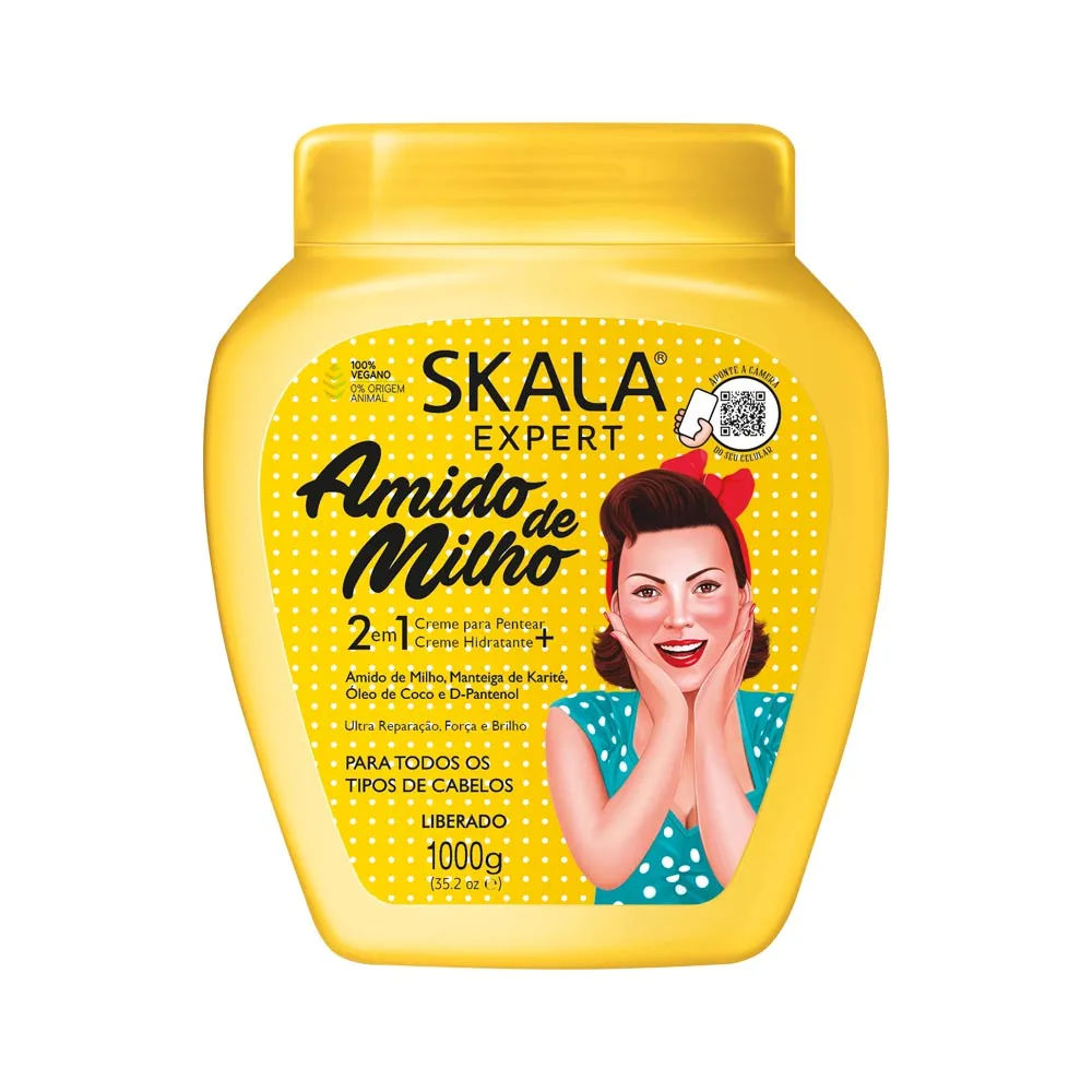 Creme Skala Expert Amido de Milho 2 em 1 1kg