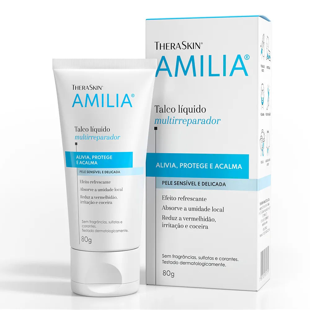 Amilia Talco Líquido 80g Theraskin