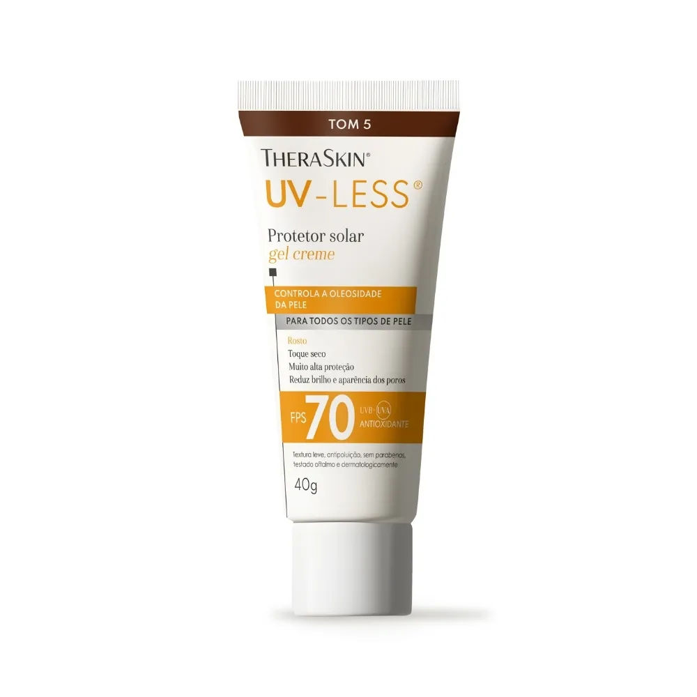 Protetor Solar Theraskin Uv-less Fps70 Gel Creme Tom 5 40gr