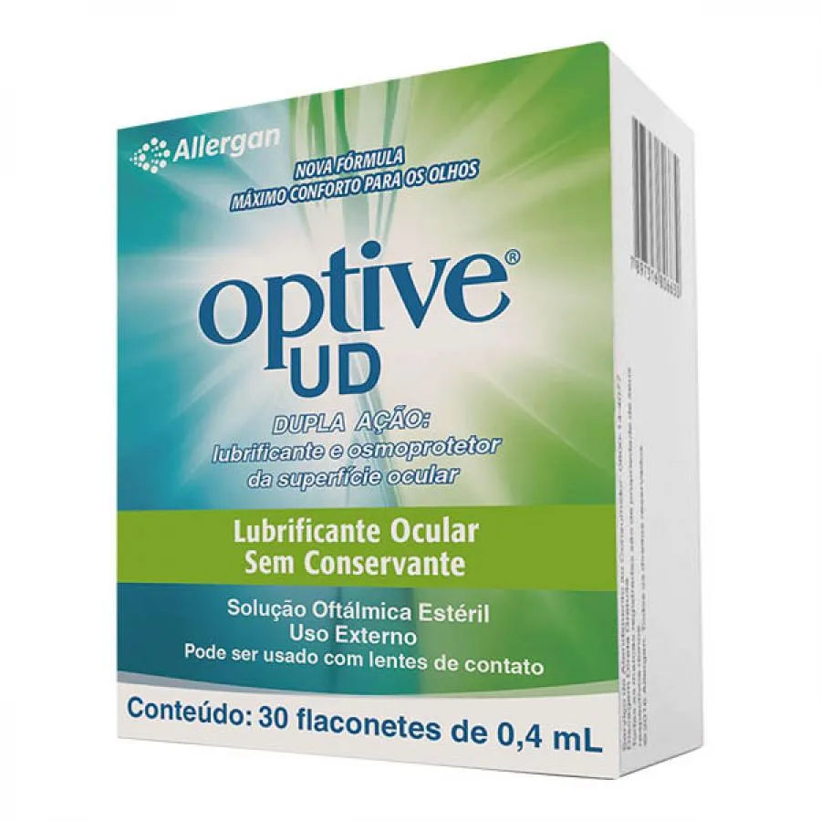 Optive Ud Solucao Oftalmica Com 30 Flaconetes De 0,4ml