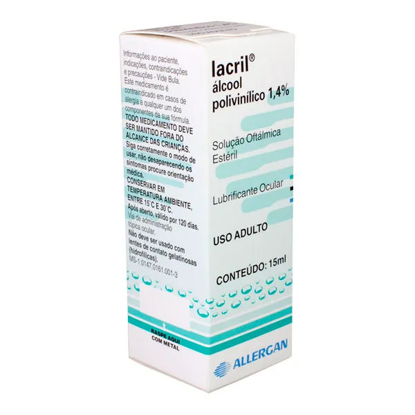 Lacril Solução Oftálmica 15ml Allergan