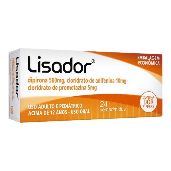 Lisador 500mg/5mg/10mg 24 Comprimidos