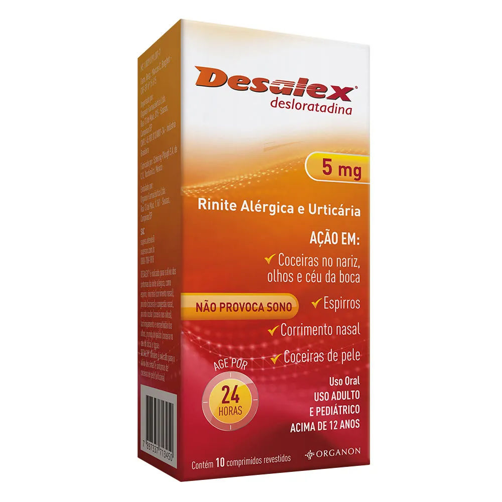 Desalex 5mg Com 10 Comprimidos