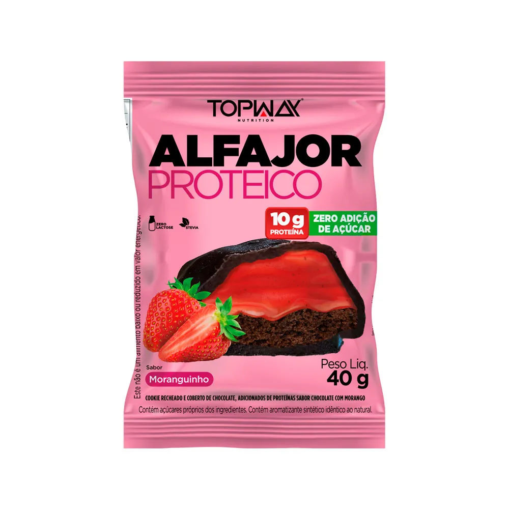 Alfajor Proteico Topway 40gr Moranguinho