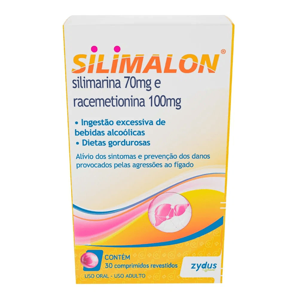 Silimalon 100mg/70mg 30 Comprimidos Revestidos