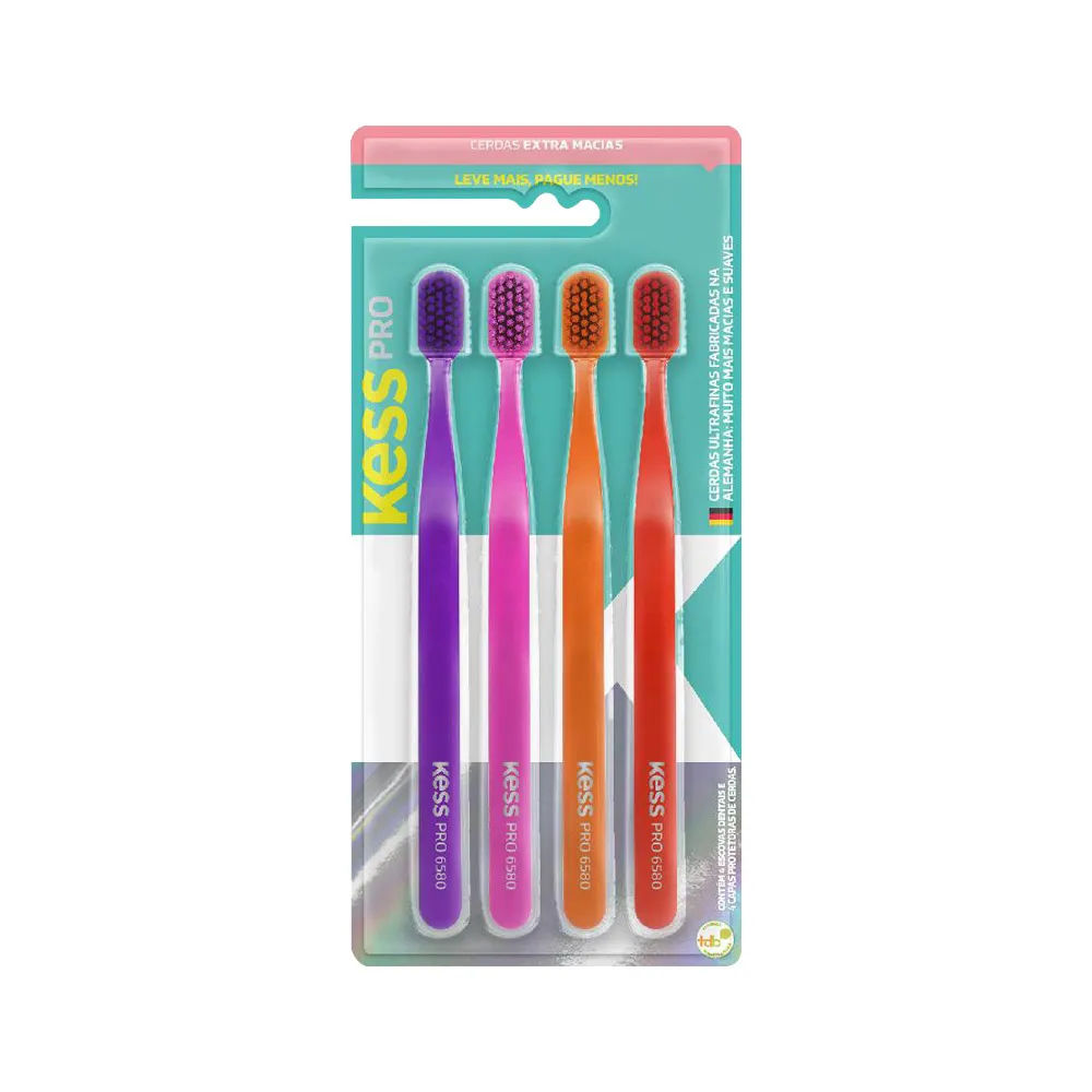 Escova Dental Kess Pro 4 unidades